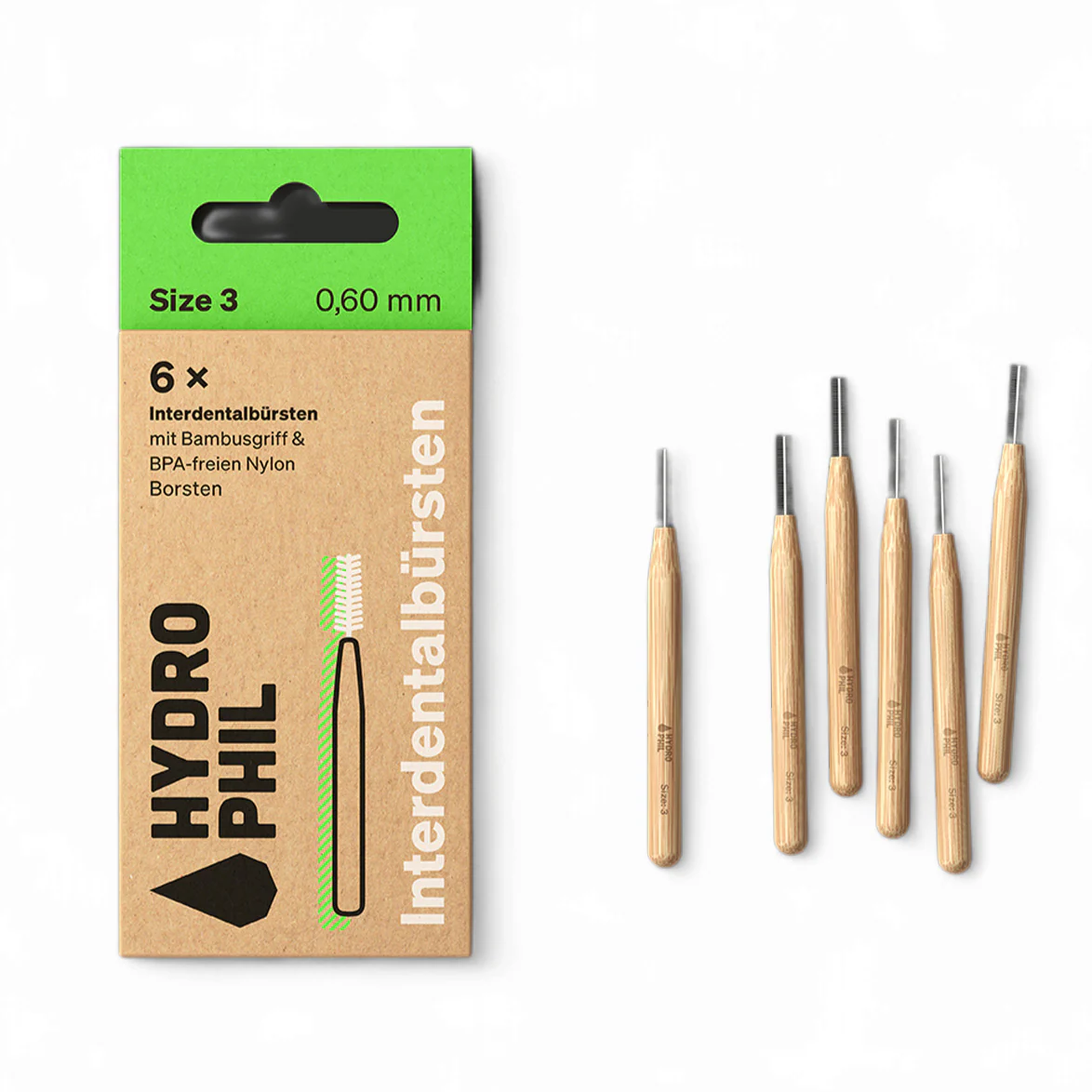 Hydrophil Bambusový mezizubní kartáček (6 ks) - Image 4