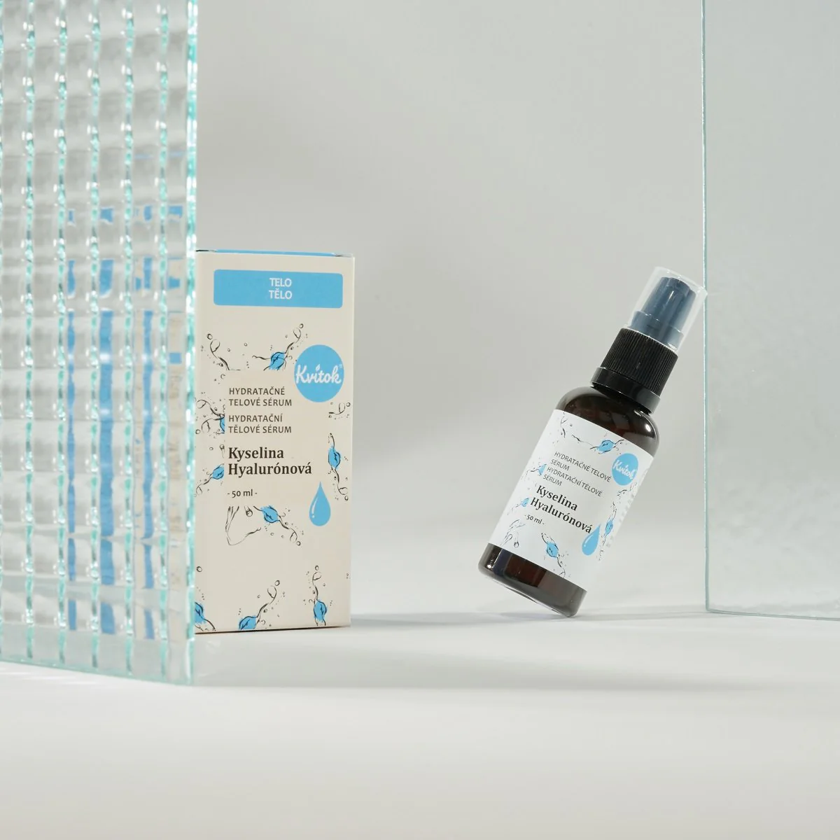 Kvitok Hydratační tělové sérum - Kyselina hyaluronová (50 ml) - Image 3