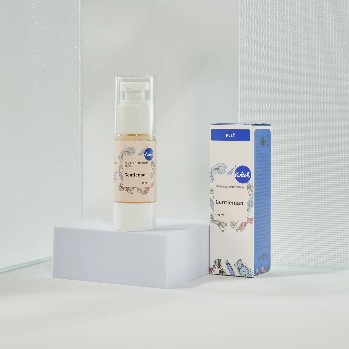 Kvitok Pleťový krém pro muže Gentleman - vzorek (2 ml) - Image 3