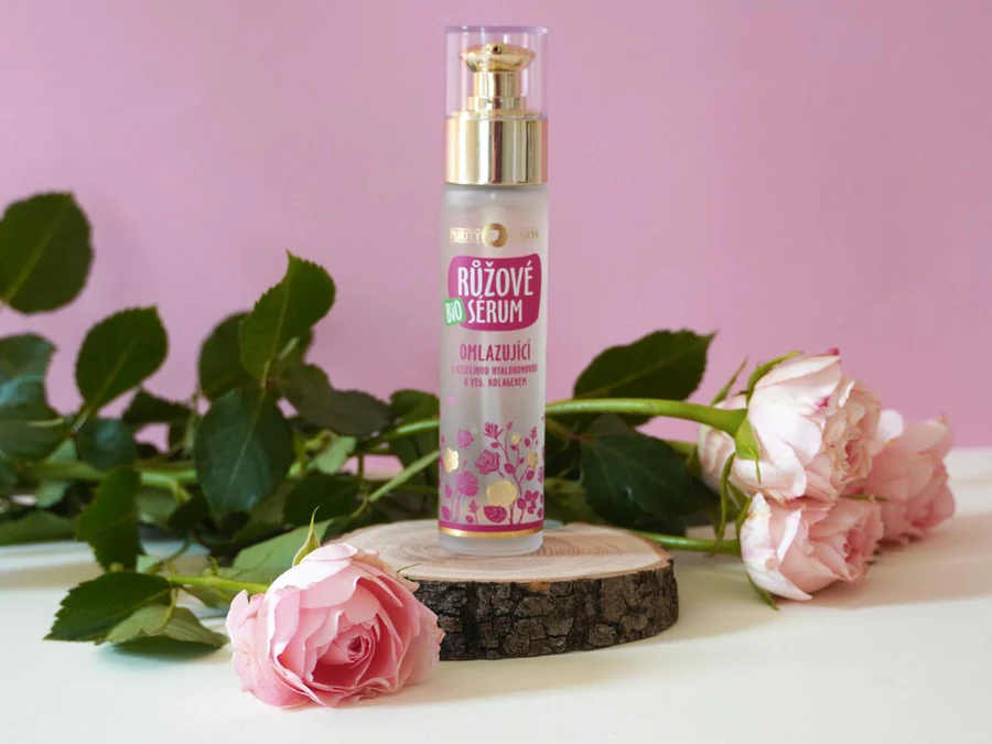 Purity Vision Růžové omlazující hyaluronové sérum BIO (50 ml) - Image 3