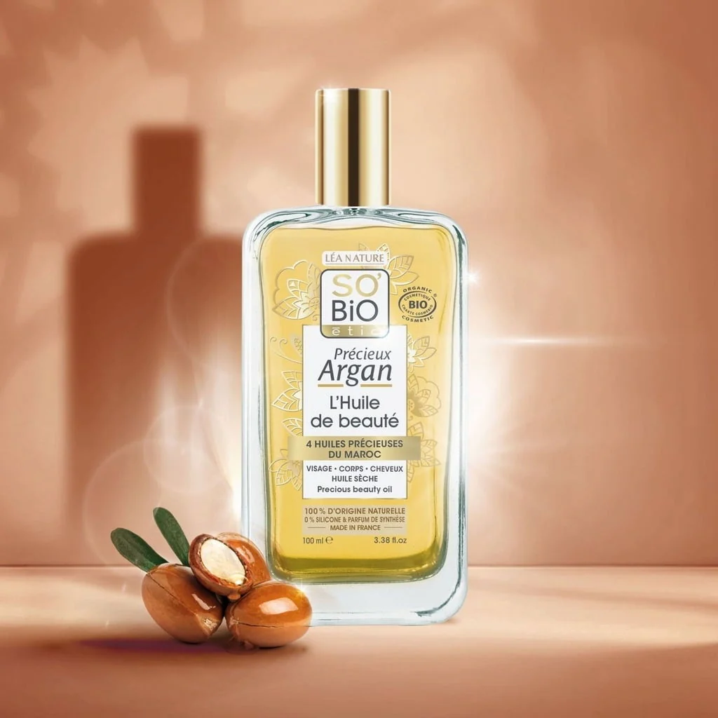 SO’BiO étic Précieux Argan Pěstící olej na tělo, tvář i vlasy BIO (100 ml) - Image 3